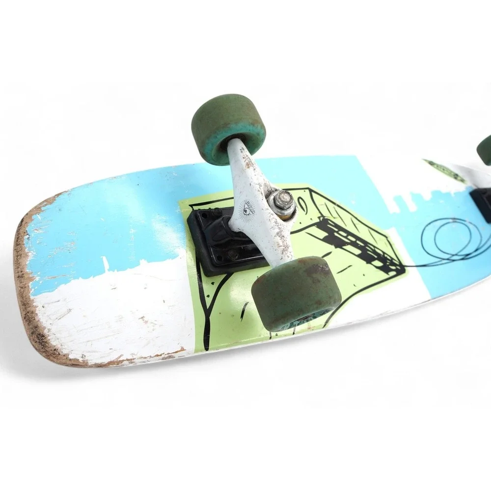 Vtg Myrtle Stuff‎ Russ Pope Skateboard Rare 58mm Complete Rare Longboard Artist